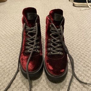 Prada velvet boots